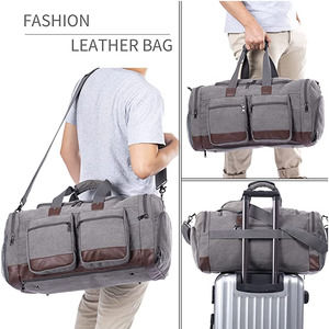 NEW! Leather Ashpel Weekender Travel Tote